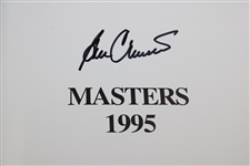 Ben Crenshaw Signed 1995 Masters Tournament Green Annual Book JSA ALOA