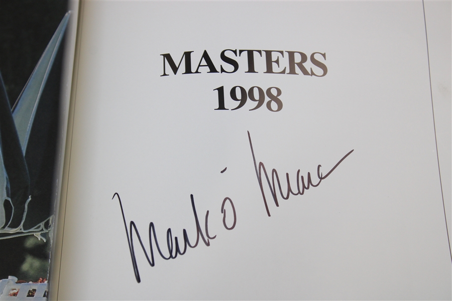 Mark O'Meara Signed 1998 Masters Tournament Green Annual Book JSA ALOA