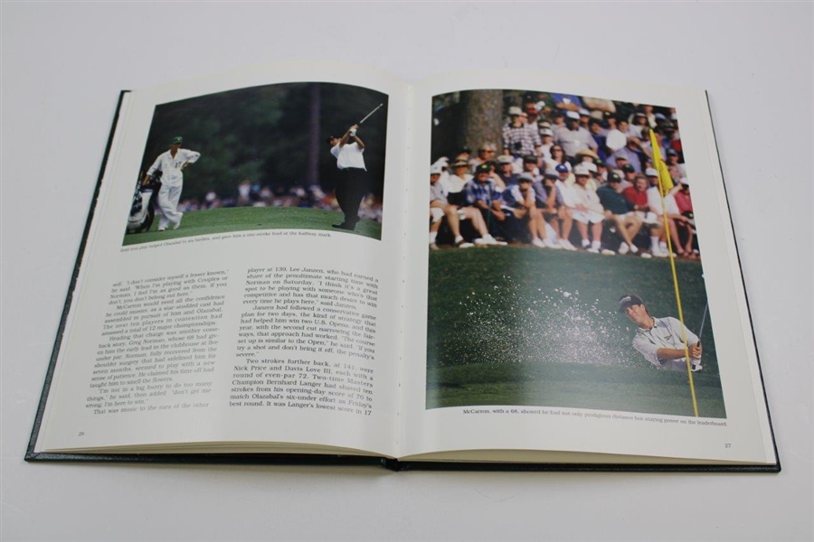 Jose Olazabal Signed 1999 Masters Tournament Green Annual Book JSA ALOA