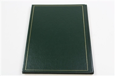 Vijay Singh Signed 2000 Masters Tournament Green Annual Book JSA ALOA