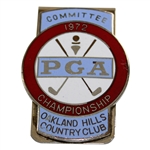 1972 PGA Championship at Oakland Hills Committee Badge/Clip