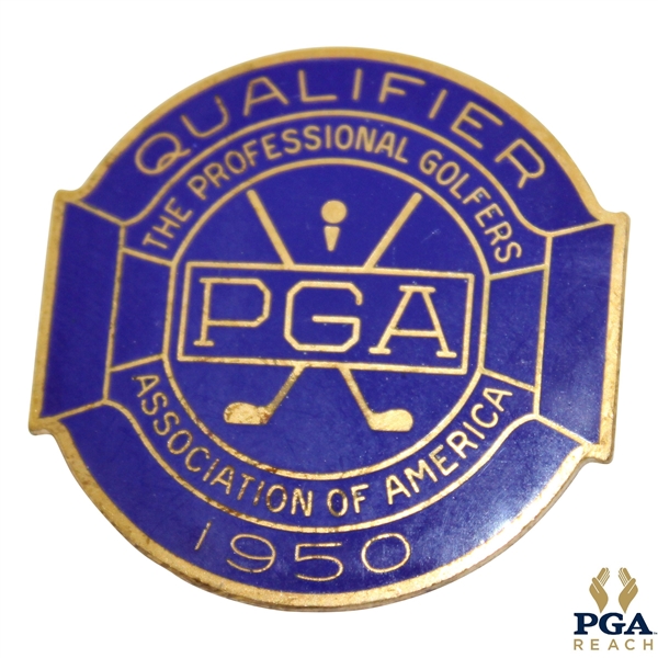 1950 PGA Championship at Scioto CC Contestant Badge - Chandler Harper Winner