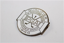 1944 PGA Championship at Manito G&CC Contestant Badge - Bob Hamilton Winner