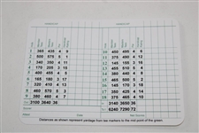 Low Amateur Sam Bennett Signed Augusta National GC Scorecard JSA ALOA