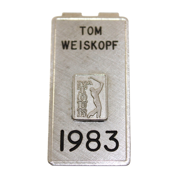 Tom Weiskopf's 1983 PGA Tour Sterling Silver Badge/Clip