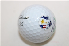 Jim Furyk Signed 2020 Ryder Cup Titleist 20 Golf Ball JSA ALOA
