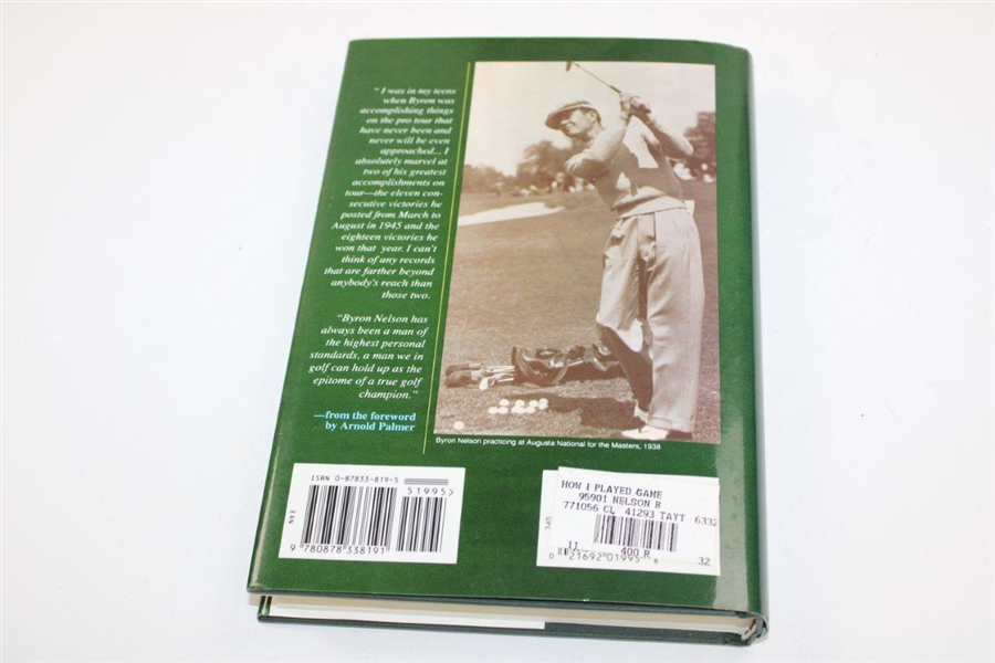 Byron Nelson Signed 'Byron Nelson How I Played The Game' JSA# AB84263