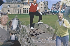 Jack Nicklaus Signed 8x10 Major Championships Highlight Collage Photo JSA ALOA
