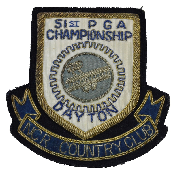 1969 - 51st PGA Championship NCR Country Club Coat Crest Committee Badge