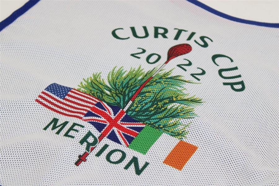 2022 Curtis Cup Merion Golf Club Game Used Team G.B. & I Caddy Bib