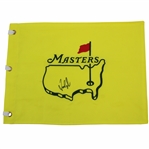 Fred Couples Signed Undated Masters Embroidered Flag JSA ALOA