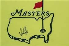 Fred Couples Signed Undated Masters Embroidered Flag JSA ALOA