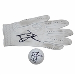 Zach Johnson Signed Personal Used FJ Golf Glove & Titleist Golf Ball JSA ALOA