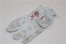 Patrick Reed Signed Personal Used FJ Golf Glove & Titleist Golf Ball JSA ALOA