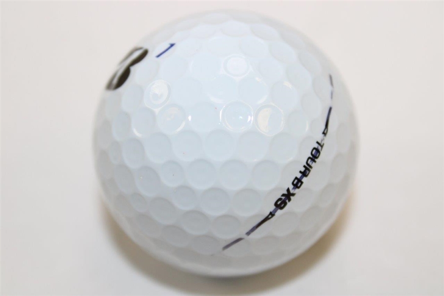 Tiger Personal Used Nike Golf Glove with Tiger Used Bridgestone 1 Golf Ball