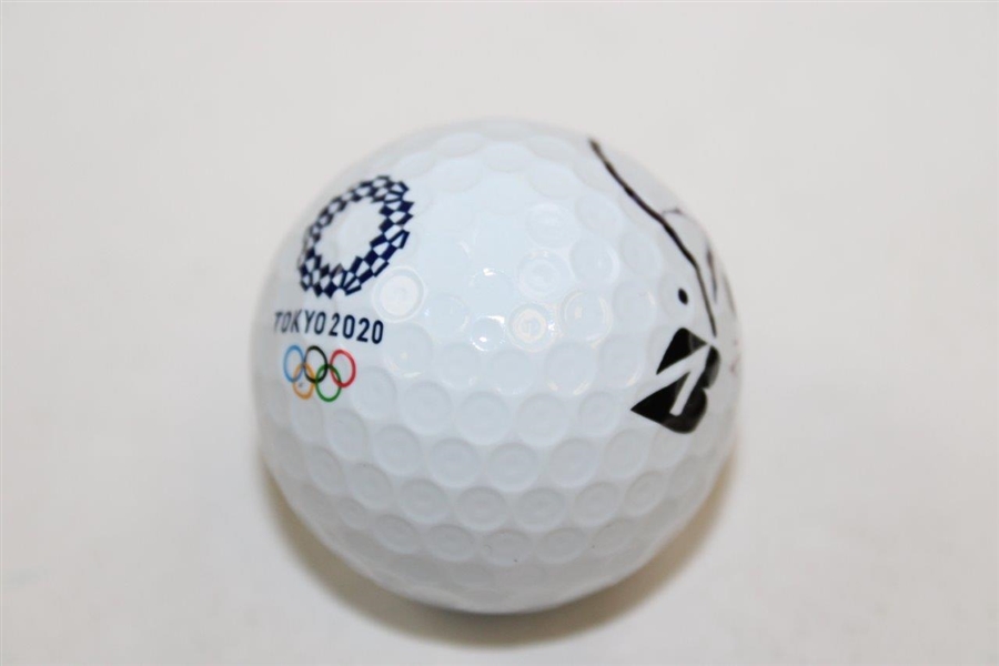 Xander Schauffele Signed 2020 Olympics Logo Bridgestone 2 Golf ball JSA ALOA