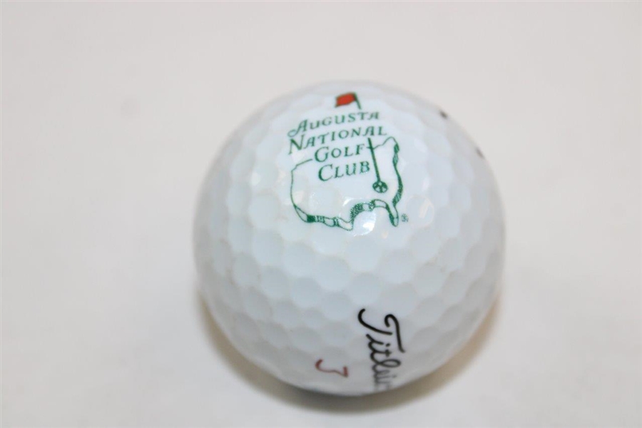 Collin Morikawa Signed Titleist Augusta National Logo Golf Ball JSA ALOA