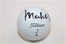 Mark O'Meara Signed Personal Used Titleist 3 Logo Golf Ball JSA ALOA