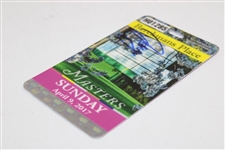 Sergio Garcia Signed 2017 Masters Berckman's Place Sunday Ticket #H01285 JSA ALOA
