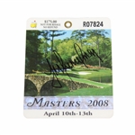 Trevor Immelman Signed 2008 Masters Tournament SERIES Badge #R07824 JSA ALOA