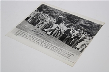 Ben Hogan Signed 1952 Masters Press Photo JSA ALOA