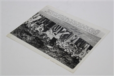 Ben Hogan Signed 1952 Masters Press Photo JSA ALOA