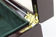 Augusta National Deluxe Wood Valet Box W/ Glass Top