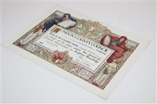Henry Cotton London County Council Passed Scripture Knowledge Certificate