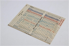 Oakland Hills Country Club Used Scorecard