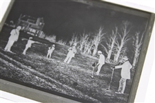 1888 Negative Of Golfers At St. Andrews Golf Club