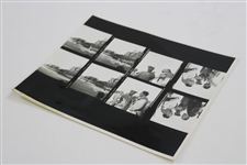 8 Proof Photos From Augusta National w/ Ben Hogan On 1 Sheet