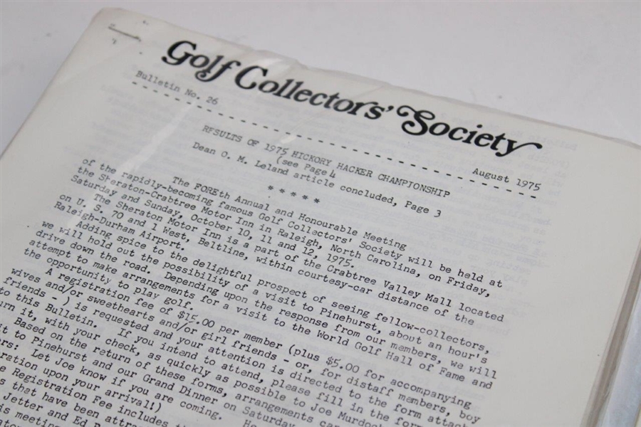 Lot Of 50 Golf Collectors Society Bulletins #1-50