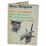Ben Hogan Signed Five Lessons The Modern Fundamentals Of Golf 1st Edition JSA ALOA