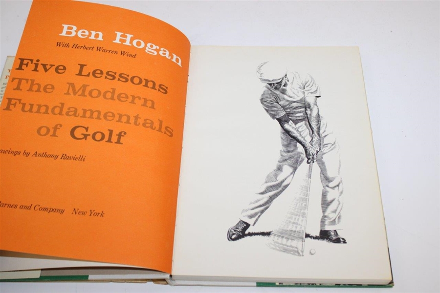 Ben Hogan Signed 'Five Lessons The Modern Fundamentals Of Golf' 1st Edition JSA ALOA