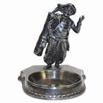 Vintage Silver-Tone Caddy Figural Ash Tray