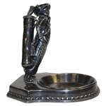 Vintage Silver-Tone Caddy Figural Ash Tray