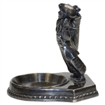 Vintage Silver-Tone Caddy Figural Ash Tray
