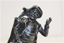 Vintage Silver-Tone Caddy Figural Ash Tray