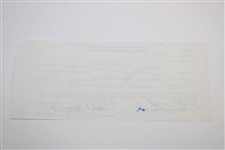 Sam Snead Signed West Virginia DMV Temporary Registration Certificate JSA ALOA