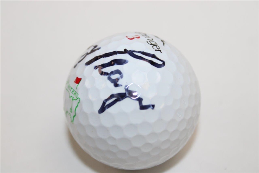 Gary Player Signed Masters Logo Slazenger 3 Golf Ball JSA ALOA