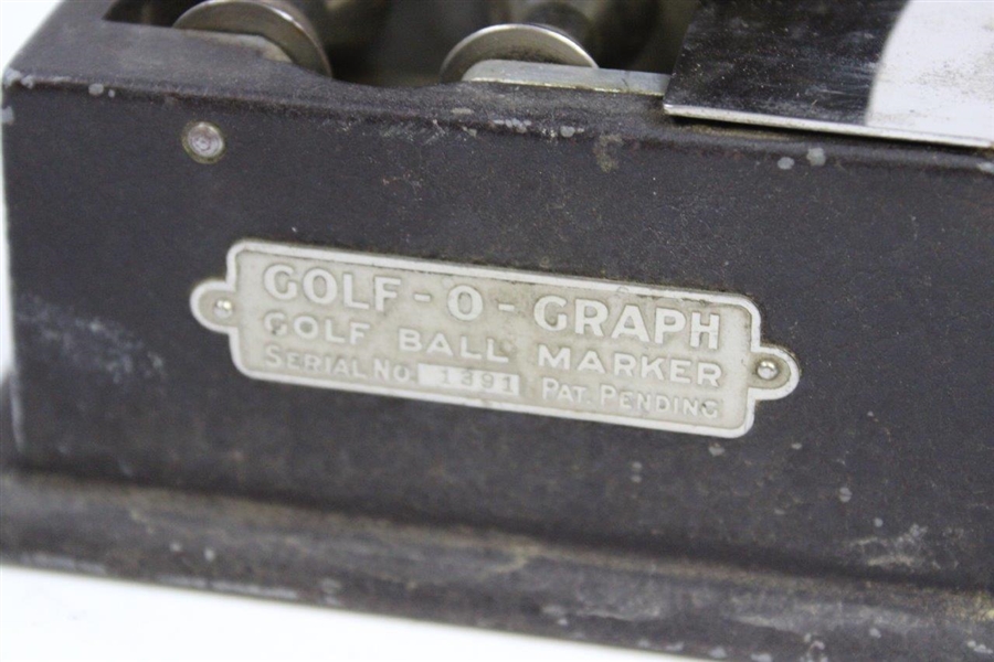 Circa 1920's Golf-O-Graph Golf Ball Marker - Serial #1391