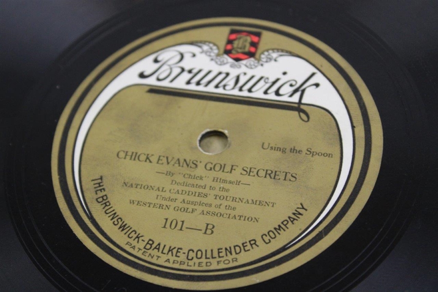 Brunswick Vinyl Record Chick Evans Golf Secrets