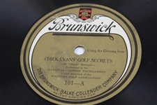 Brunswick Vinyl Record Chick Evans Golf Secrets