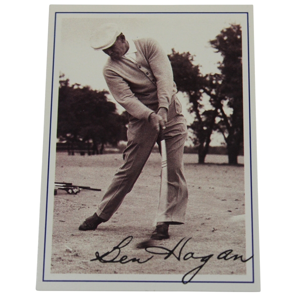 Ben Hogan Golf Card with Facsimile Signature