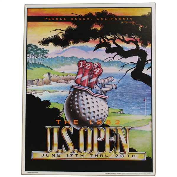 1982 US Open At Pebble Beach Poster