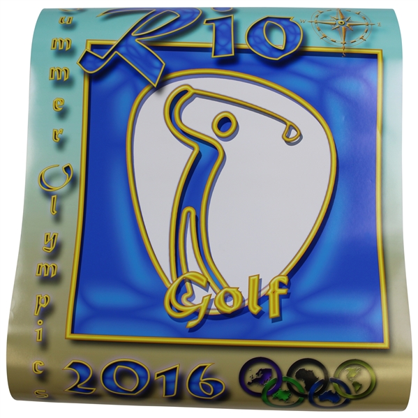 2016 Summer Olympics In Rio Golf Poster