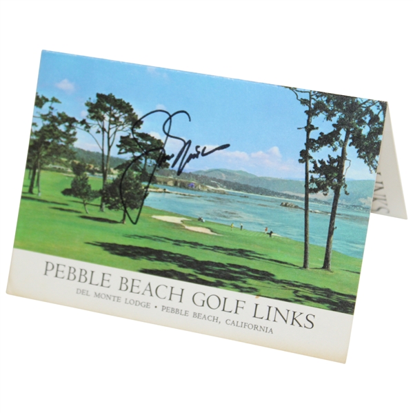 Jack Nicklaus Signed Pebble Beach Scorecard PSA #AD04025
