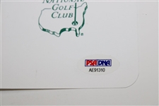 Jack Nicklaus Signed Augusta National Scorecard PSA #AE91310