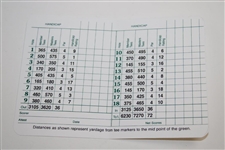 Jack Nicklaus Signed Augusta National Scorecard PSA #AE91310