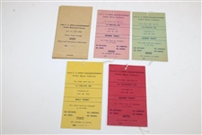 1982 US Open At Pebble Beach Tickets, Booklet, Guide & Program